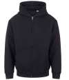 JH115 AWDis Vision Heavyweight Zoodie Deep Black colour image